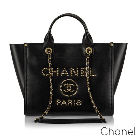 leather chanel deauville|chanel deauville tote bag.